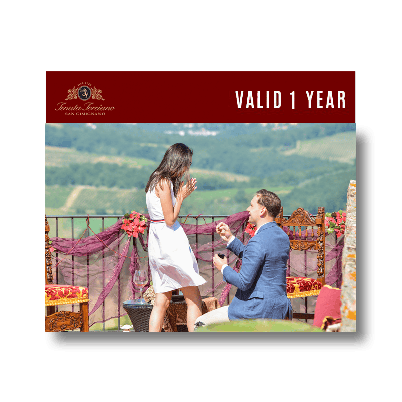 Tenuta Torciano Winery - Romantic Wedding Proposal - Gift Voucher